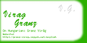 virag granz business card